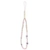 Guess zawieszka GUSTSHPP Phone Strapróżowy/pink Beads Shell
